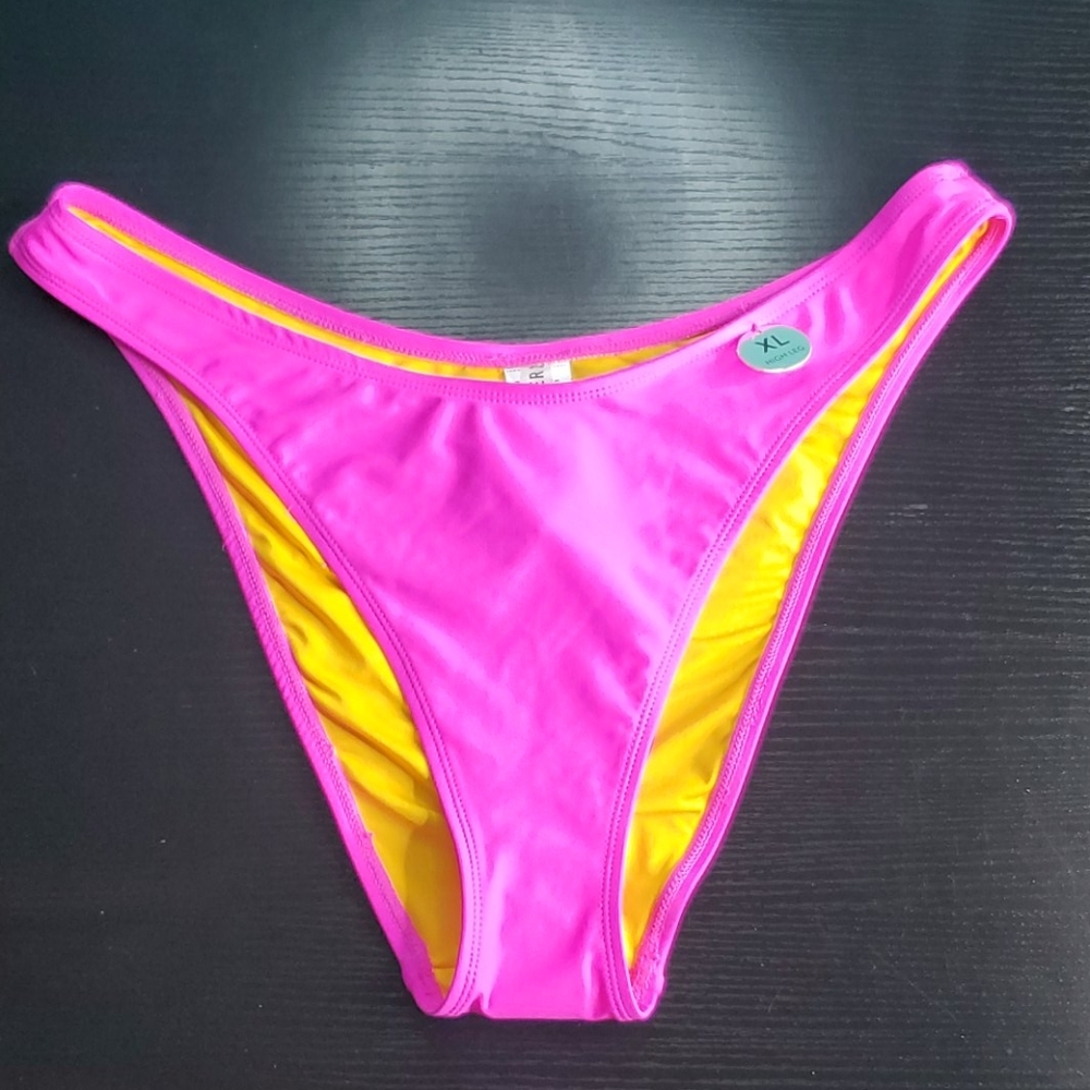 Forever 21 High Leg Reversible Bikini Bottom